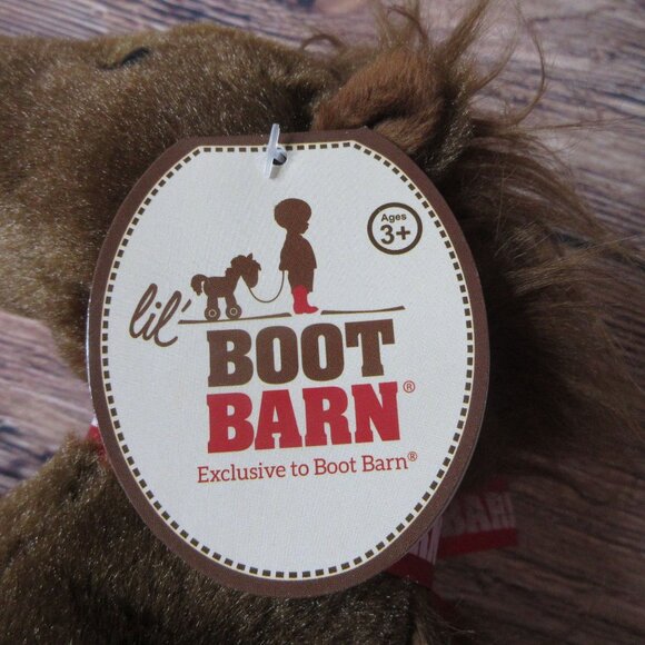 Aurora Brown Pony Horse Plush 12" Get Well Boot Barn Ribbon White Blaze - NWT - Picture 6 of 8